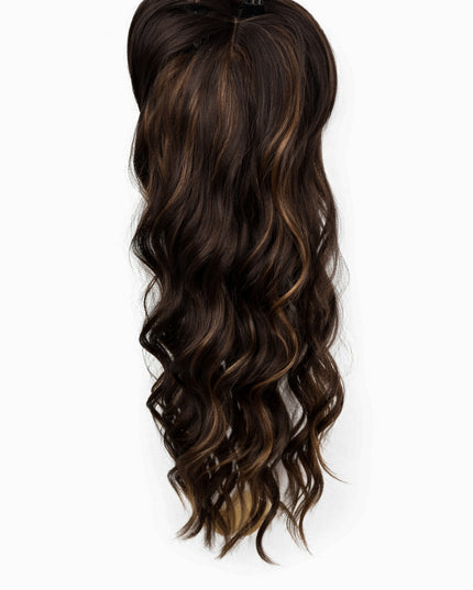 Salon Exclusive Fiber Topper 55cm Dark Brown / Caramel