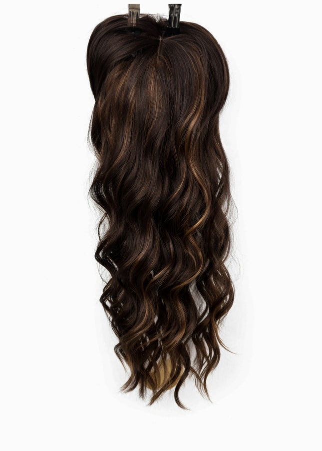 Salon Exclusive Fiber Topper 55cm Dark Brown / Caramel
