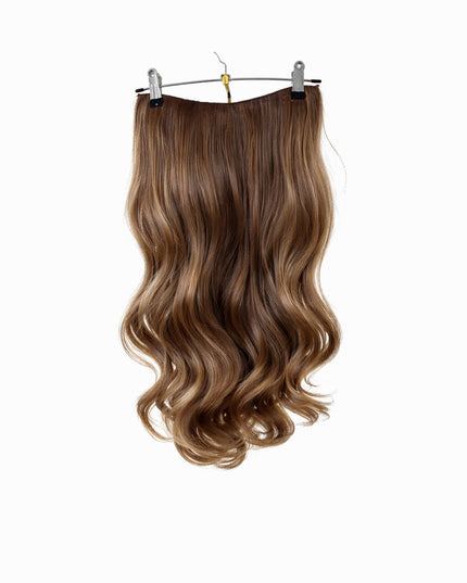 Salon Exclusive U-part Fiber Extensions 60cm Medium Brown Highlight