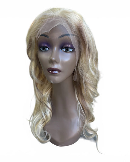 Goldhair exclusive human hair wig blond / lowlights