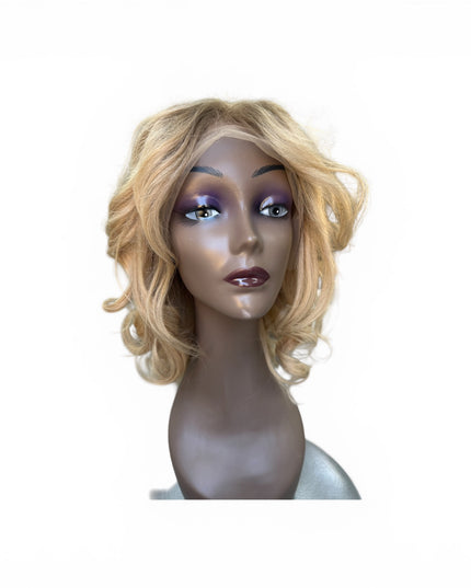 Goldhair exclusive human hair wig Scandinavian beige blond