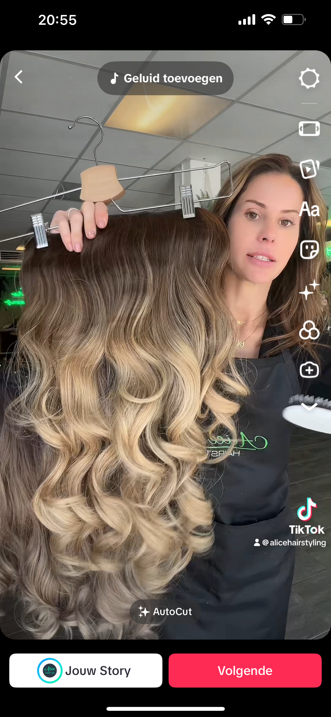 Balayage caramel fiber clip-in extensions one piece