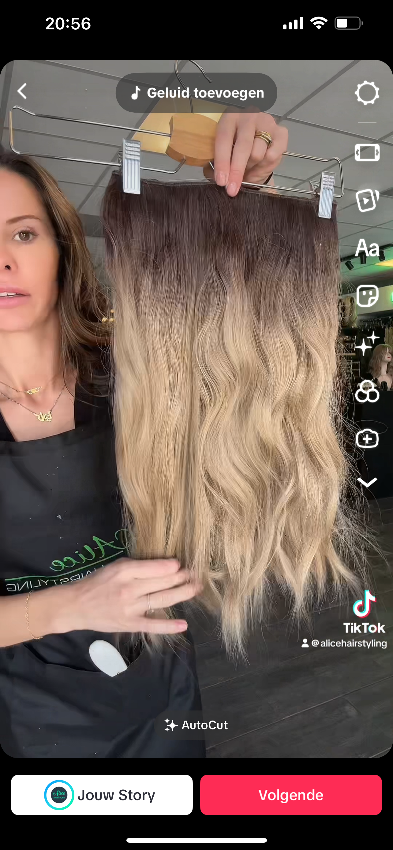 Balayage sand one piece clip-in extensions TikTok