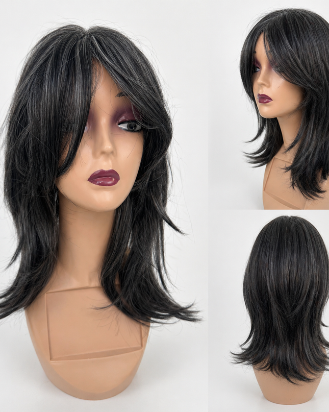 Salon Exclusive Fiber Topper Stijl 50cm Dark Nature  Grey