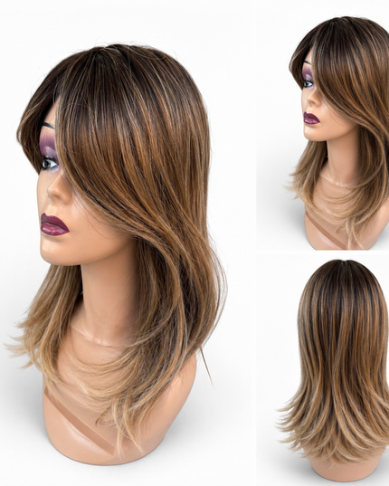 Salon Exclusive Fiber Topper Stijl 50cm Dark ash