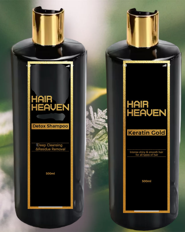 Hair Heaven Keratin Gold Kit 2x500ml