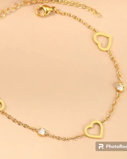 Bernice Bracelet Stainless Steel Zirkonia