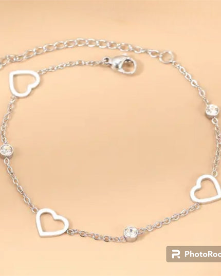 Bernice Bracelet Stainless Steel Zirkonia