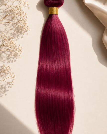 Goldhair Exclusive Human Hair Bundel  Light Burgundy 60cm