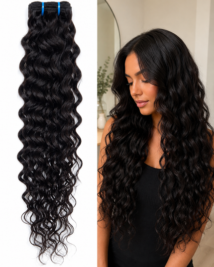 Goldhair Exclusive Human Hair Bundel Weave 50cm dw 1b