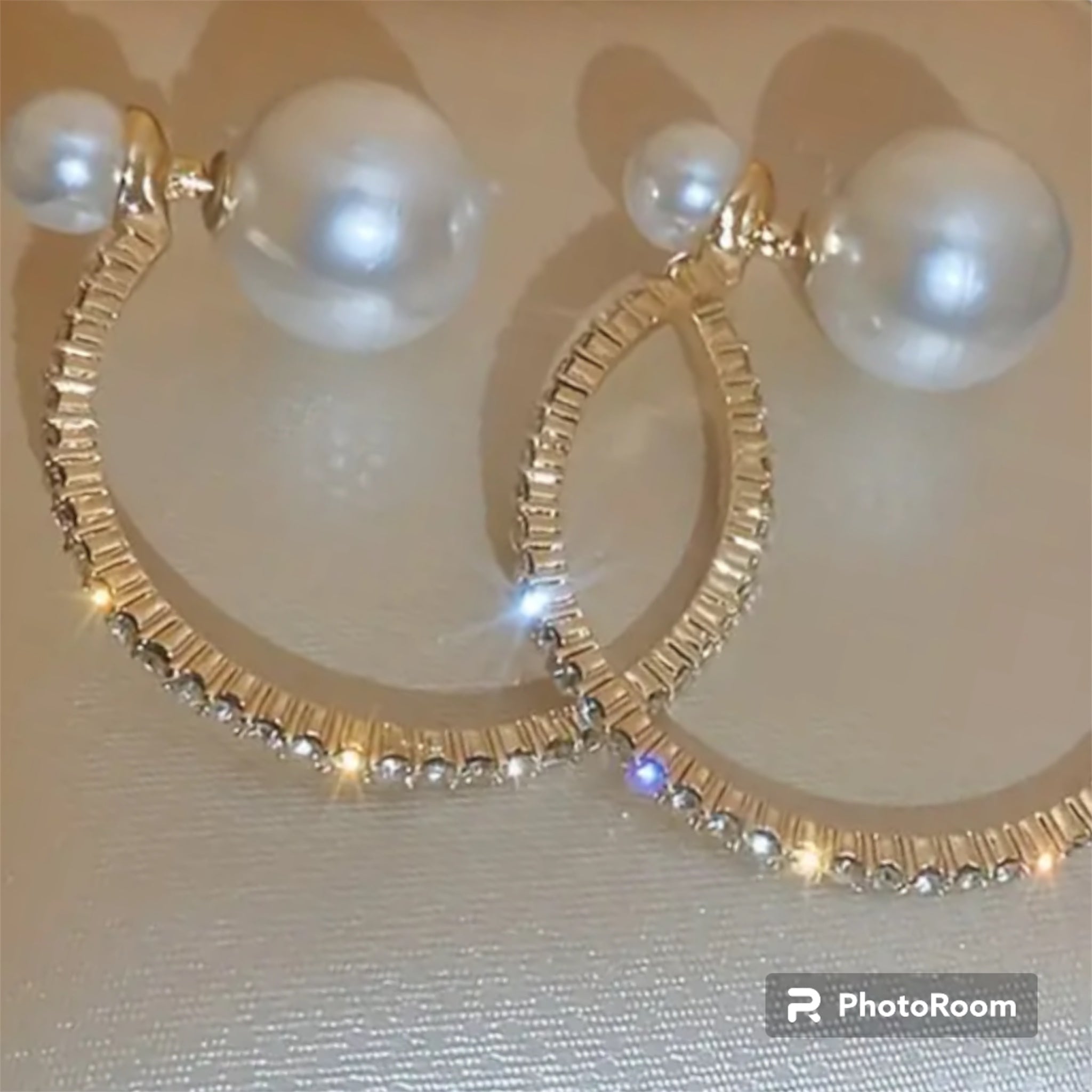 Carina Earrings Silver Plated Pearl