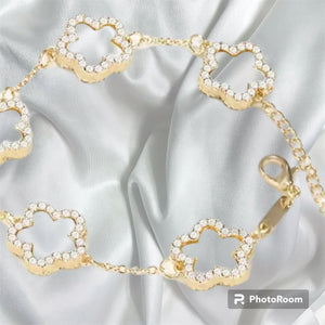Berit Bracelet Clover Gold