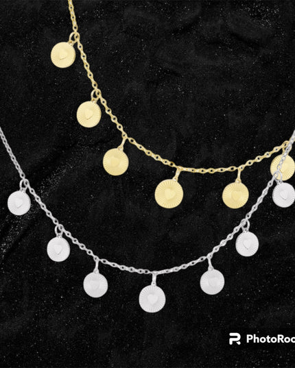Simone Chain Stainless Steel Coins