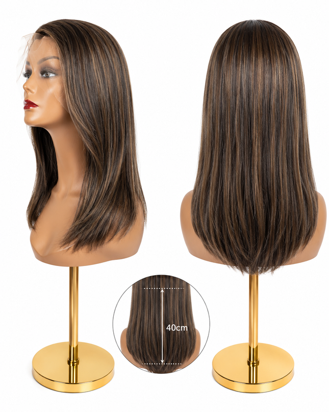 Goldhair Exclusive Human Hair Wig 1B/4.7 40cm