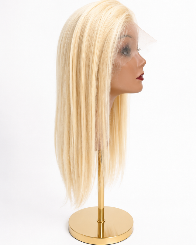 Goldhair Exclusive Human Hair Wig Platinum 40cm