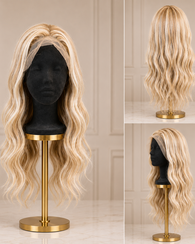 Goldhair Exclusive Human Hair Wig 8.7 12.4 613 ash