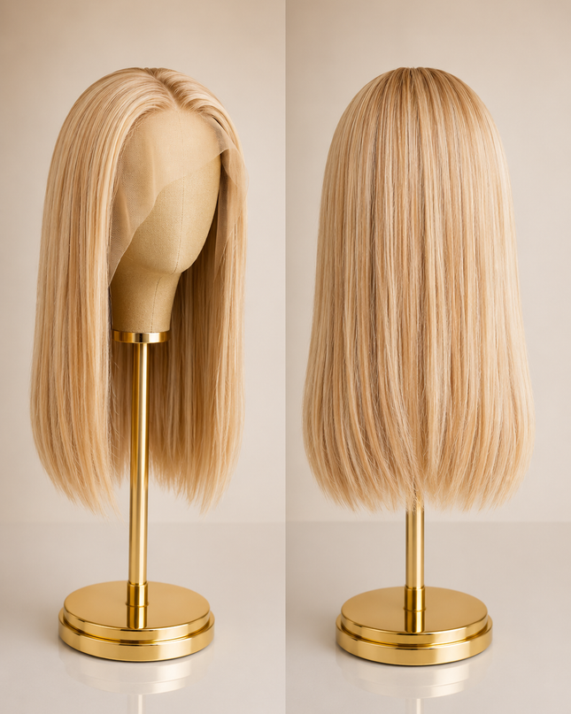 Goldhair Exclusive Human Hair Wig 14.4/613 40cm
