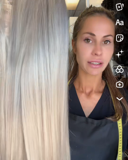 Goldhair exclusive human hair u-par model Sanne