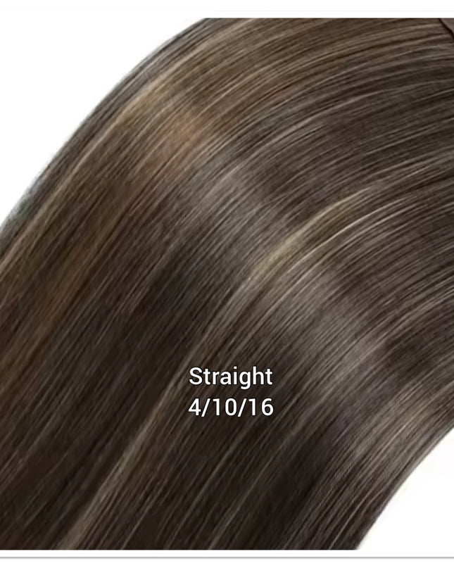 Exklusiver Salon -Clip in Erweiterungen 4 Stück 100%Monofiber Haare