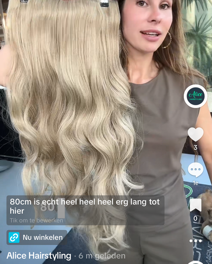 Clip-in extensions one piece 80cm 575