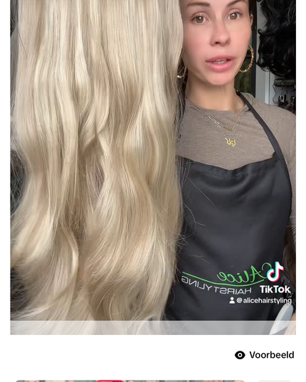 Salon exclusive fiber u-part champagne blond