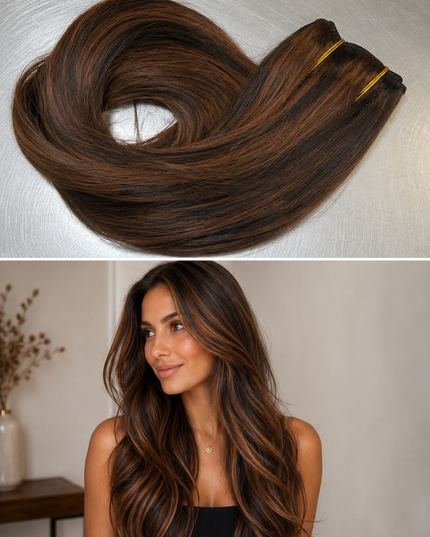 Goldhair Exclusive Clip-in extensions one piece 2-6