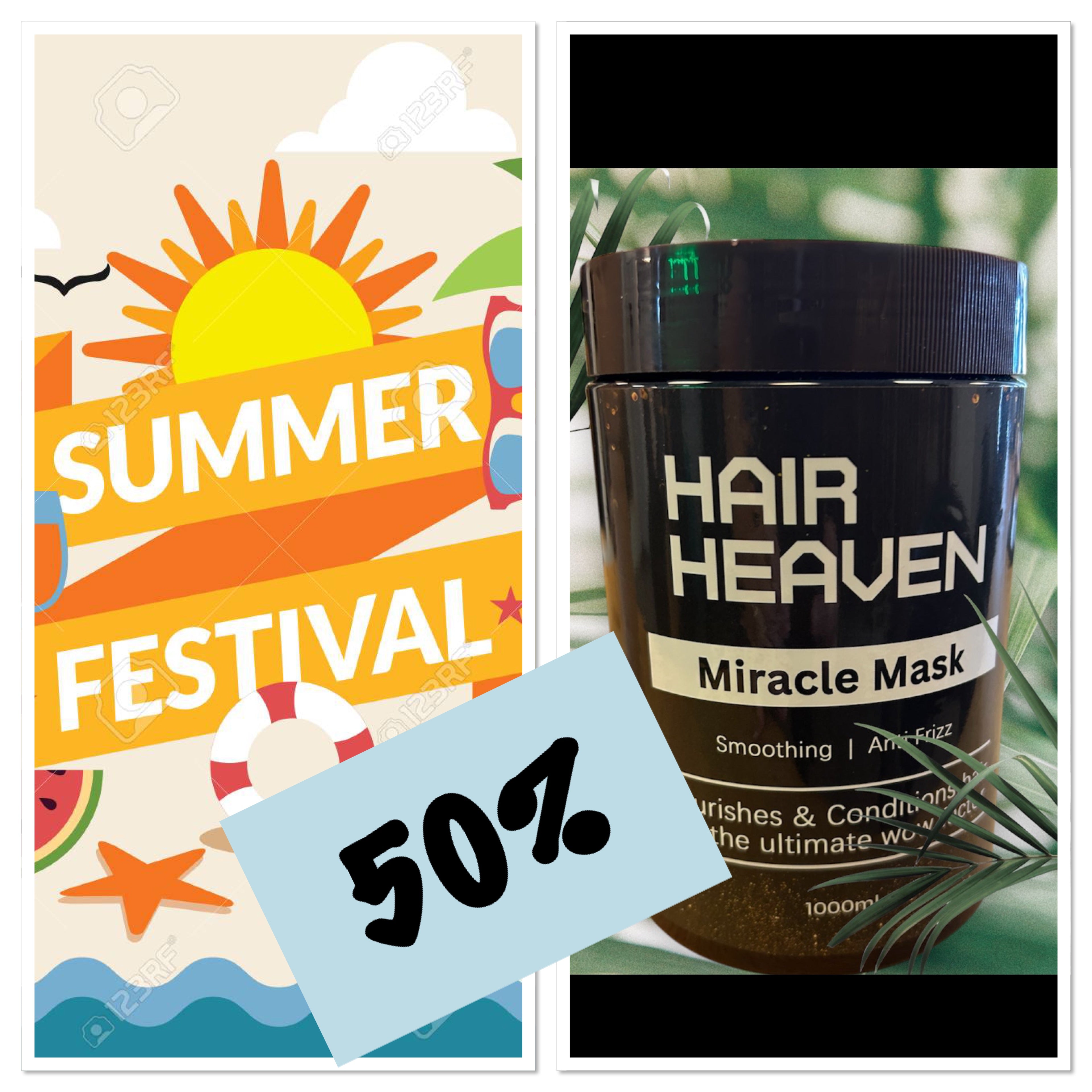 Summer Festival Hair Heaven Miracle Mask 1000ml