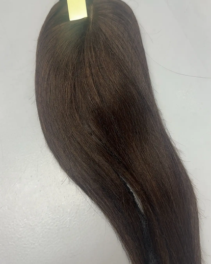 Goldhair Exclusive hair topper xs Brown mix 100% human hair