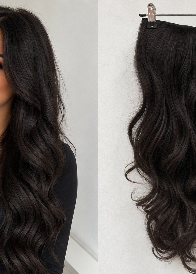 Salon Exclusive Fiber Extensions One Piece Zwart