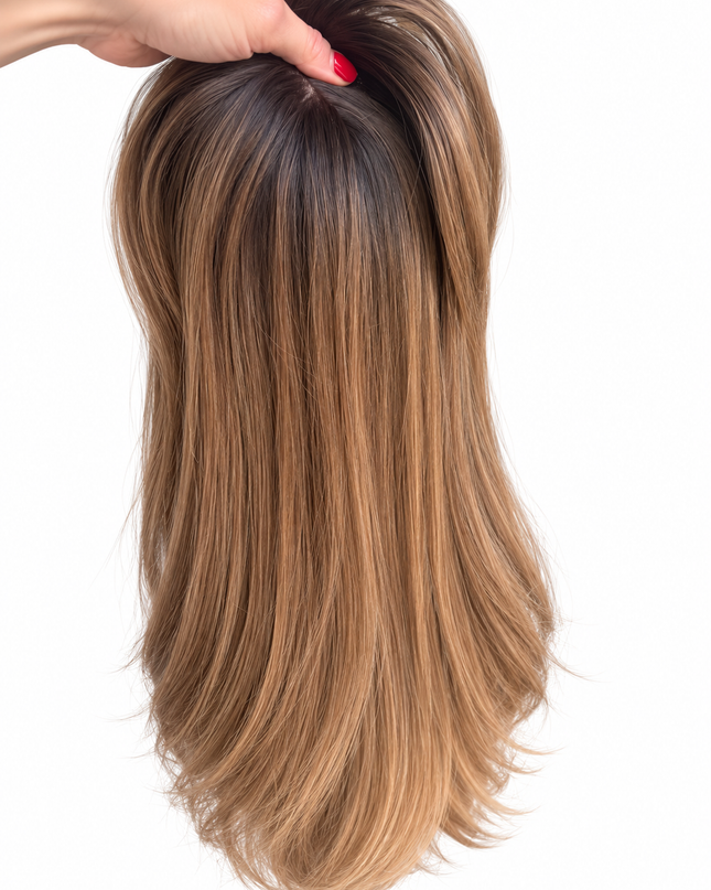 Salon Exclusive Fiber Topper 50cm Hazel Balayage