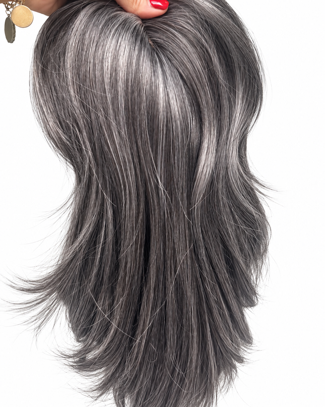 Salon Exclusive Fiber Topper 55cm Dark Nature Grey