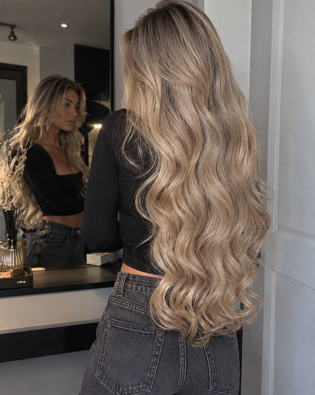 Salon Exclusive Fiber Extensions One Piece  Beige Blond