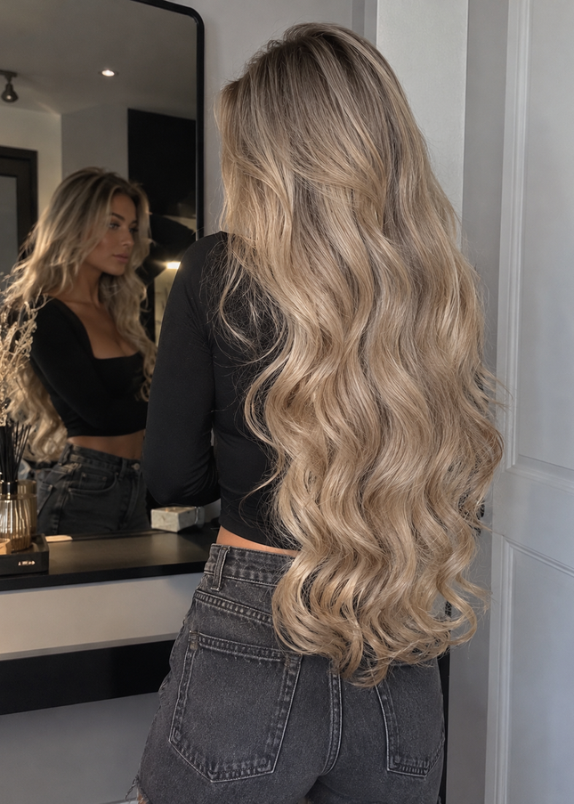 Salon Exclusive Fiber Extensions One Piece  Beige Blond