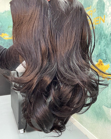 Salon Exclusive U-part Fiber Extensions 40cm Dark Brown