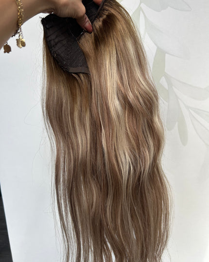 Human Hair U-part extensions 65cm natur mix / blonde
