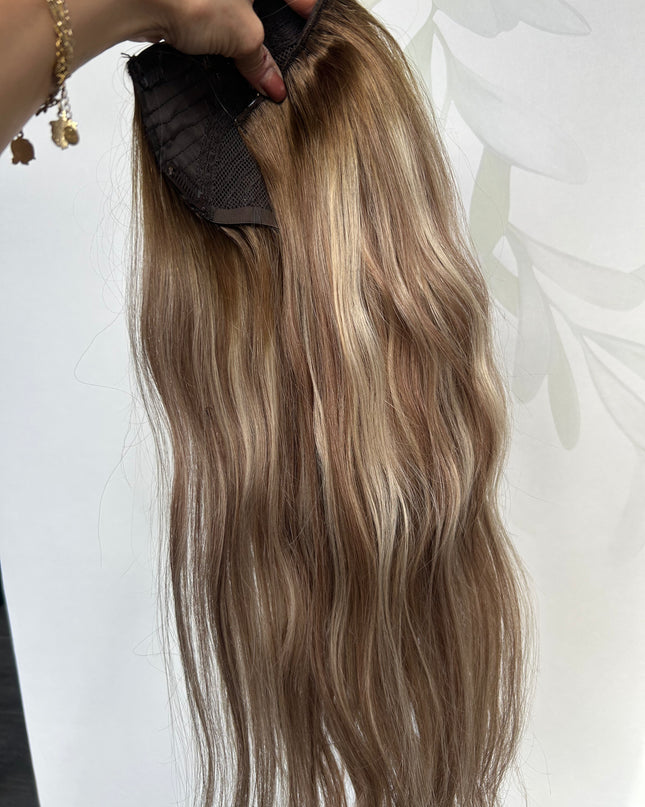Human Hair U-part extensions 65cm natur mix / blonde