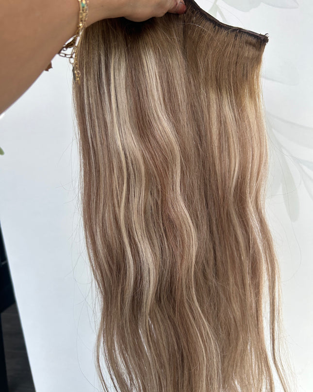 Human Hair U-part extensions 65cm natur mix / blonde