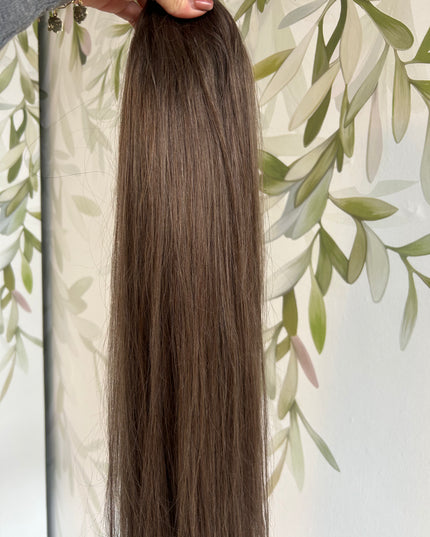 Human Hair u-Part extensions ash brown