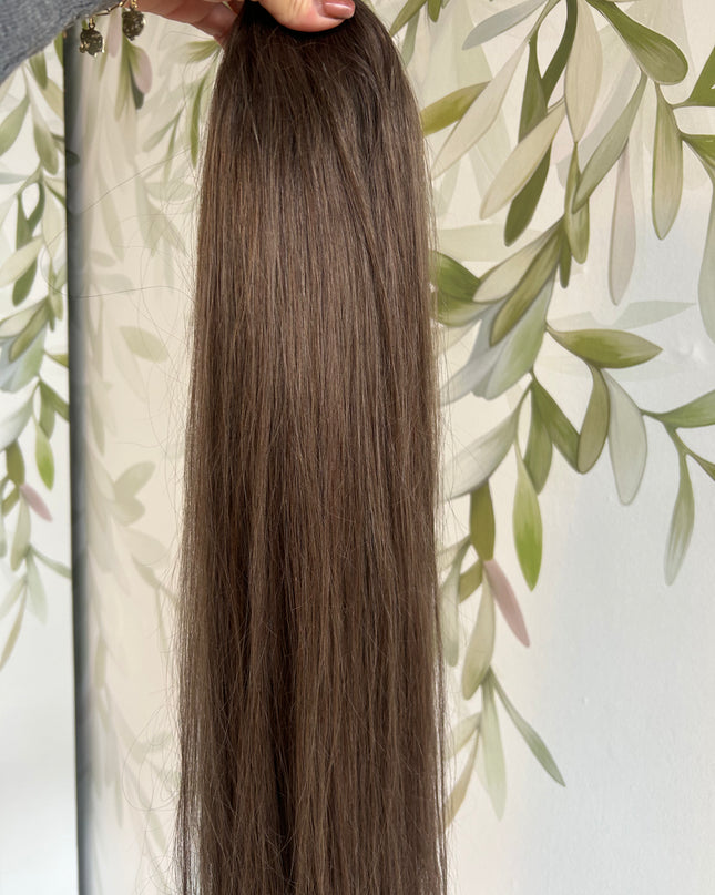 Human Hair u-Part extensions ash brown
