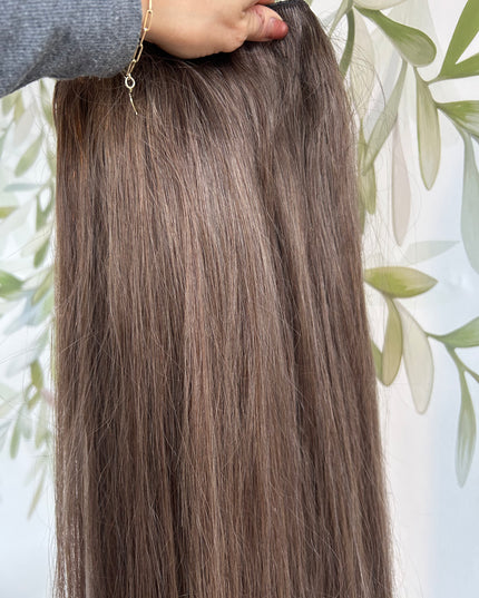 Human Hair u-Part extensions ash brown