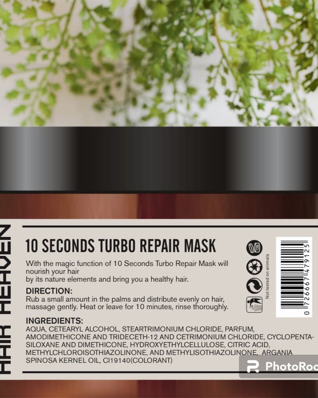 Hair Heaven 10Seconds Turbo Repair Mask 300ml