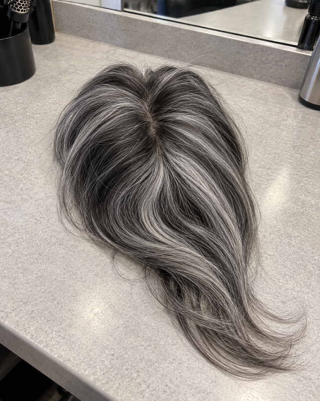 Goldhair Exclusive Handmade Lace Topper 1c/grey